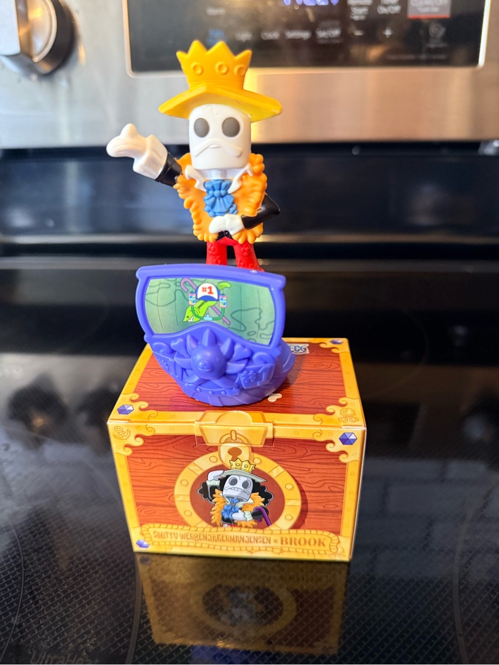 McDonald's spongebob one piece Brook Skeleton Pirate Figure Toy
